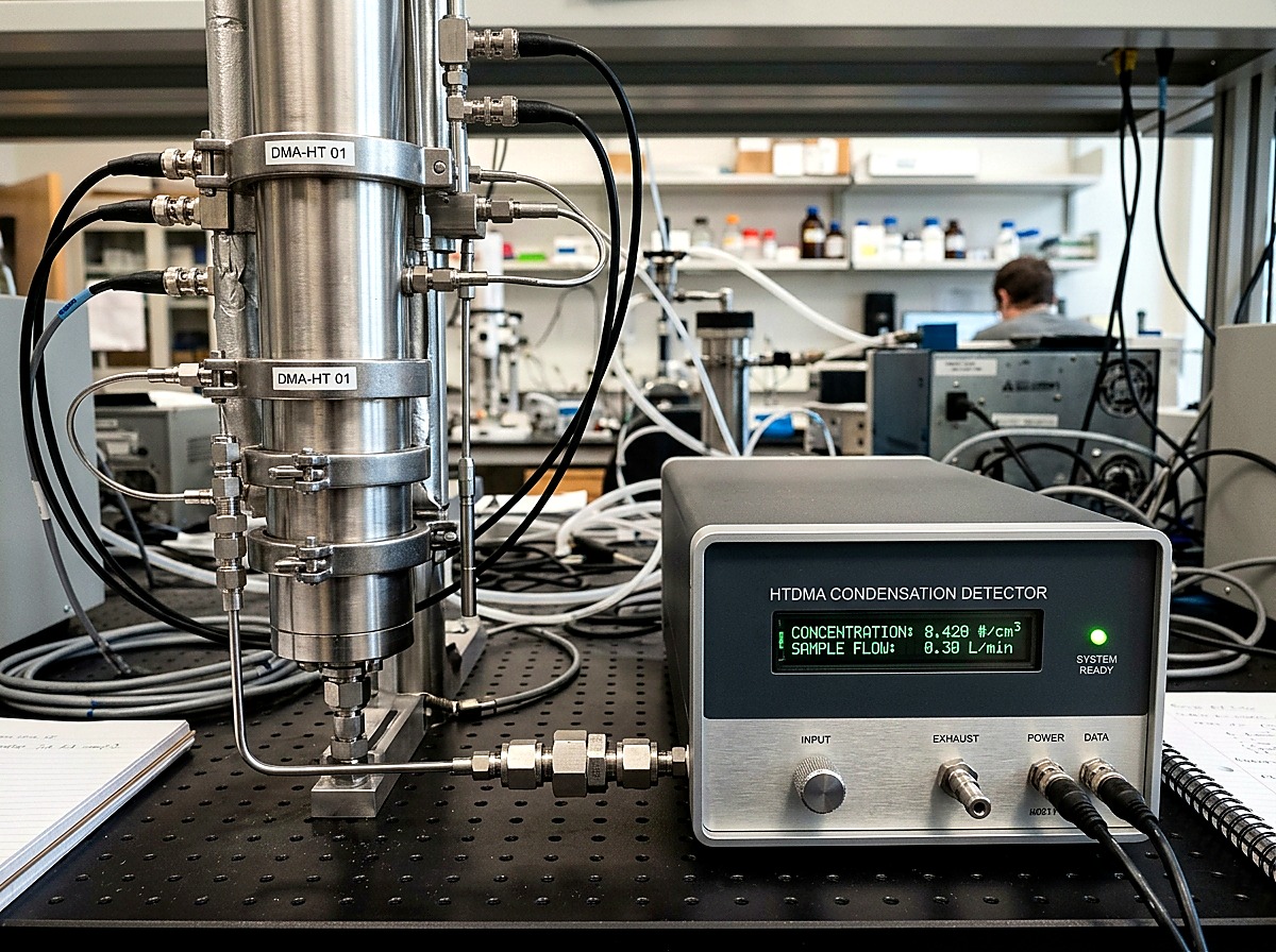 HTDMA Condensation Particle Counter CPC Detector and Secondary Electrostatic Classifier
