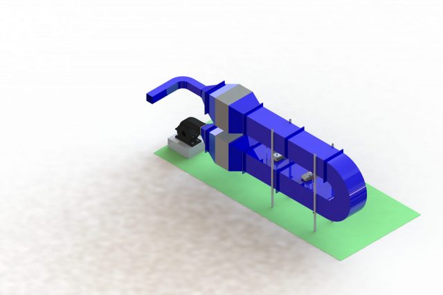 HVAC filter test rig